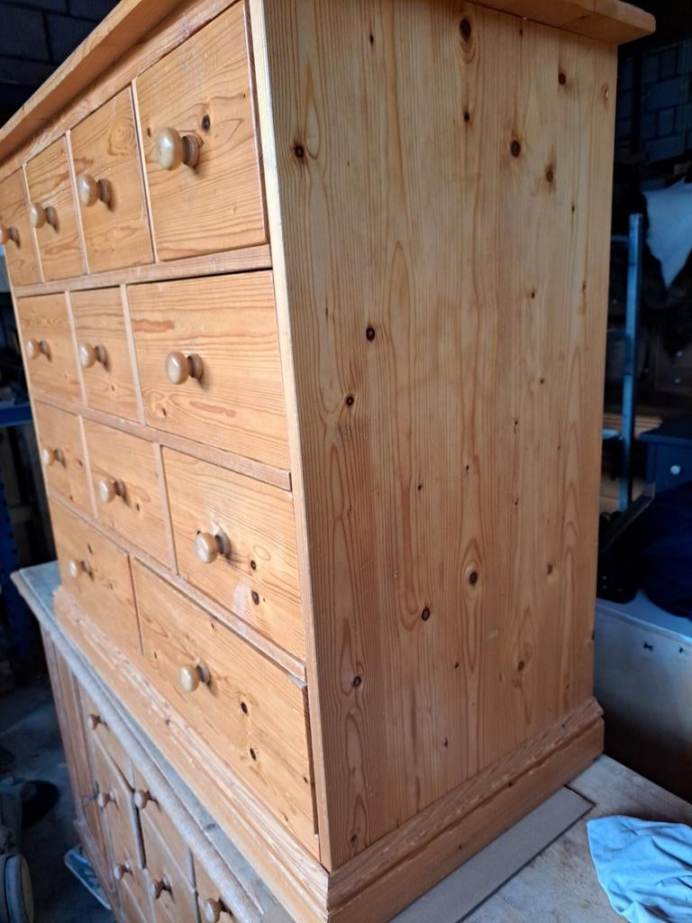 Grenen ladekast commode 12 lades, Ophalen, RoDeKo Volendam, R.kooij65@gmail.com, Gebruikt