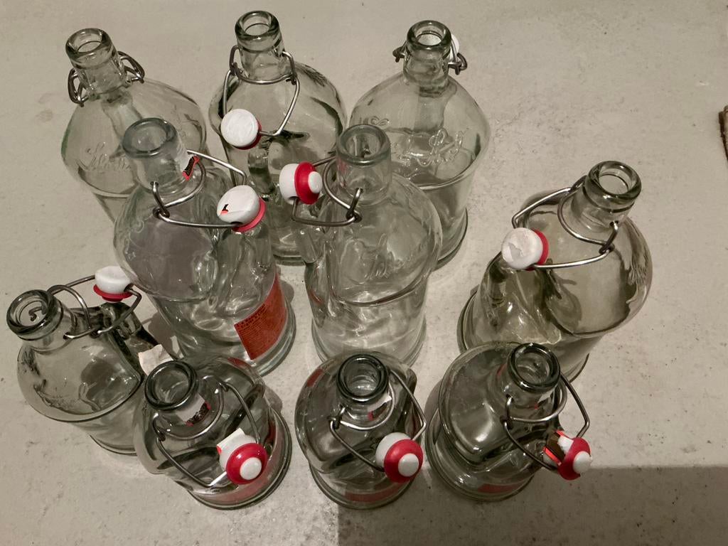 Weckfles met beugeldop, 10 st, Ophalen, Zo goed als nieuw