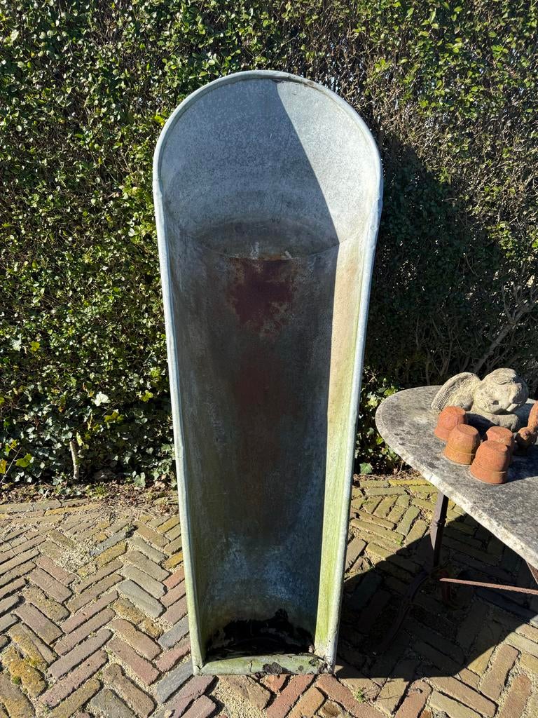 Vintage Zinken Bad - Perfect voor Tuindecoratie of Planten, Antiek en Kunst, Ophalen