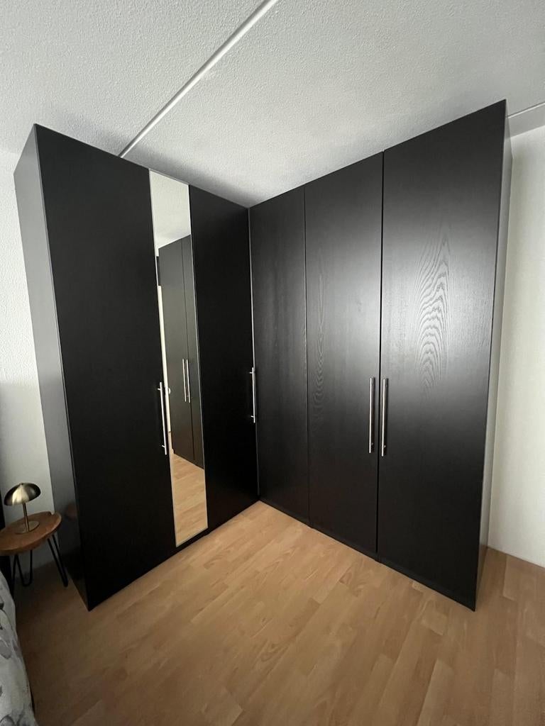 Kledingkast PAX(Ikea) bruin zwart, Ophalen, Gebruikt, 50 tot 75 cm, 200 cm of meer