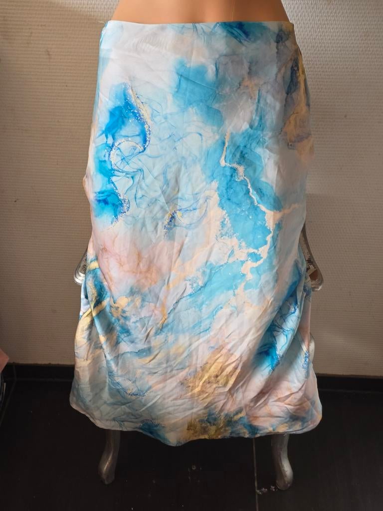 Shein dames lange rok maat M, Kleding | Dames, Rokken, Maat 38/40 (M), Blauw, Ophalen of Verzenden, Zo goed als nieuw