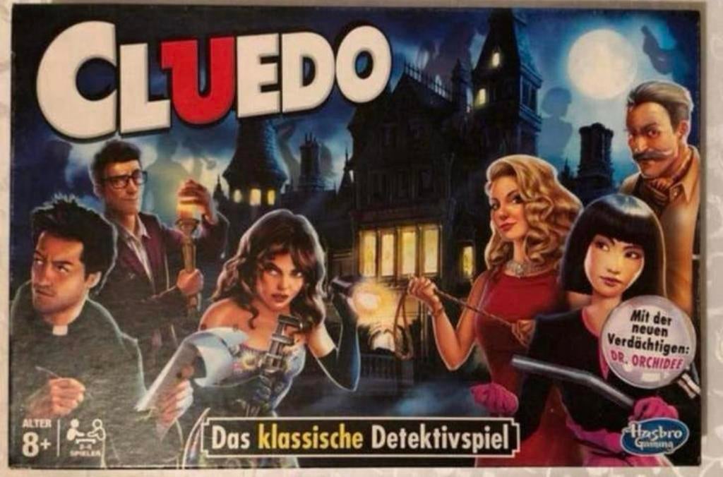 Cluedo COMPLEET zgan Duits versie spel, Vijf spelers of meer, Ophalen of Verzenden, Zo goed als nieuw