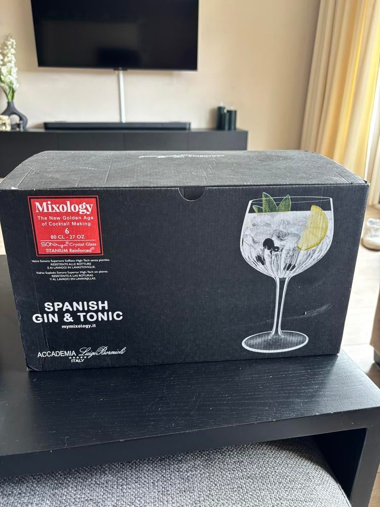 Luigi Bormioli Mixology Gin & Tonic glazen (11 stuks), Ophalen, Zo goed als nieuw