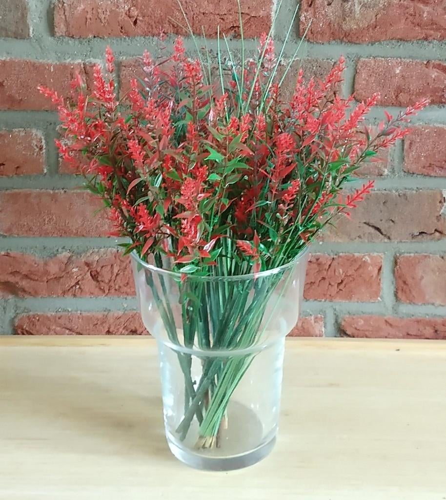 vaas glas, volgnr 42, Gebruikt, Overige kleuren, Ophalen of Verzenden, Glas