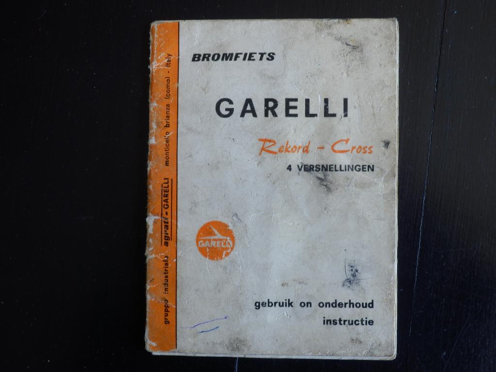 instructieboekje garelli rekord en garelli cross, Ophalen of Verzenden, Gebruikt