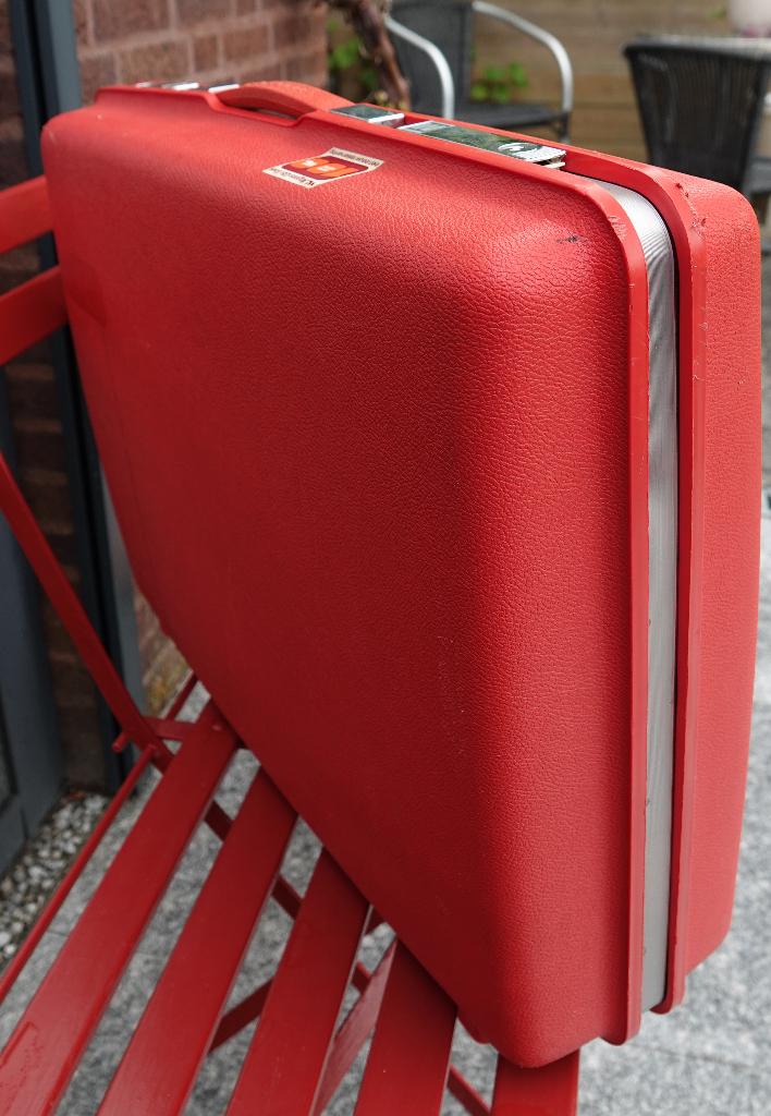 Samsonite vintage koffer Saturn rood 1976, Gebruikt, 50 tot 60 cm, Hard kunststof, Ophalen of Verzenden
