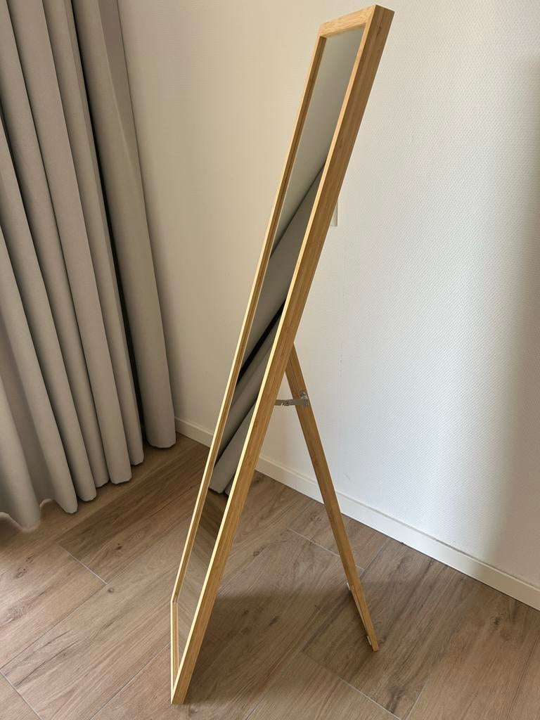 VÄRSNÄS staande spiegel, bamboe, 30x150 cm, Ophalen, Minder dan 50 cm, Gebruikt, 100 tot 150 cm