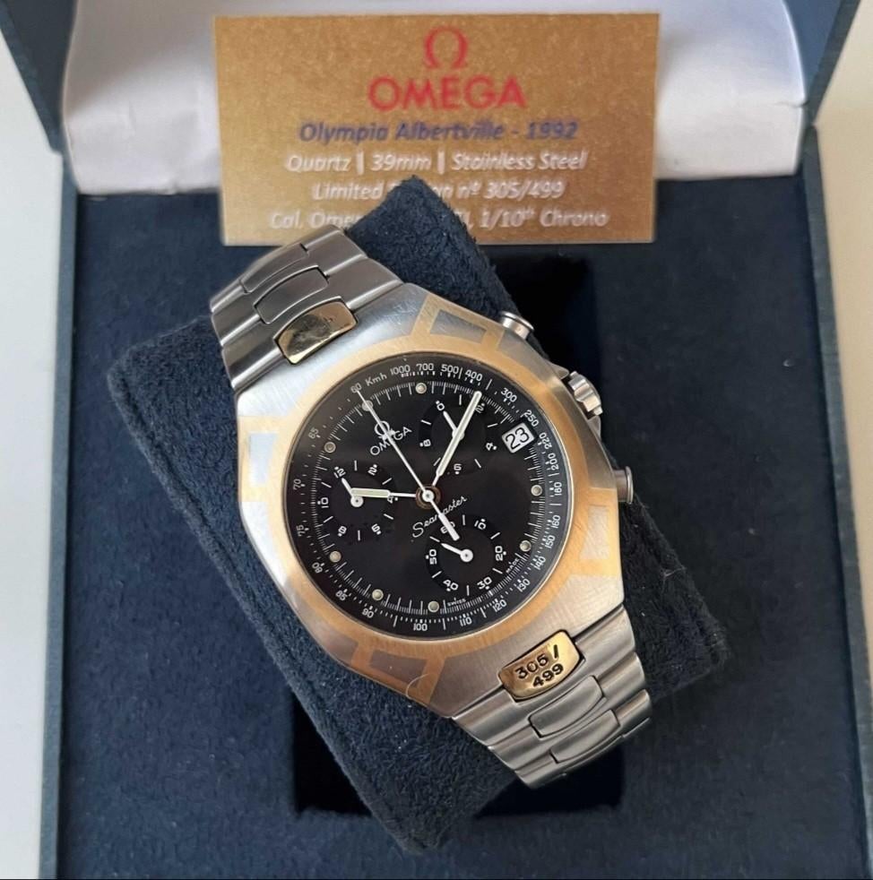 Omega seamaster olympia-model - no. 305/499, Polshorloge, Overige materialen, Ophalen of Verzenden, Zo goed als nieuw