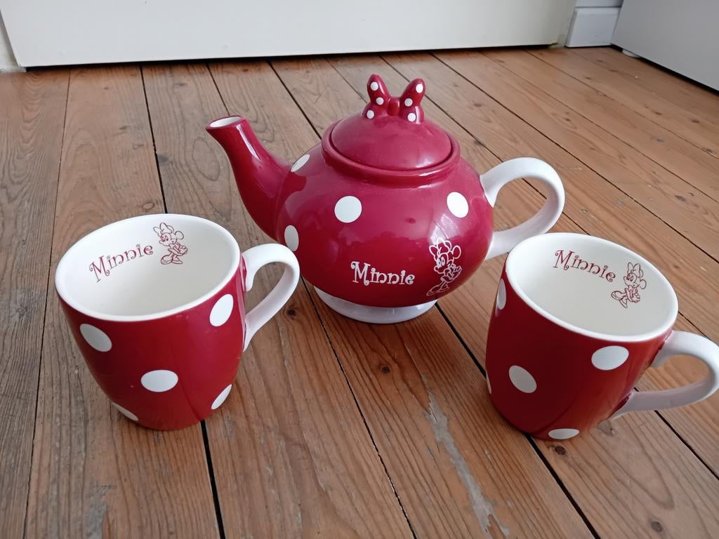 Minnie Mouse theepot met 2 mokken, Ophalen