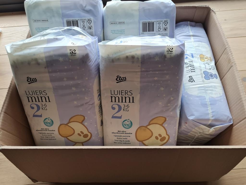 Etos luiers maat 2 (5 dichte verpakkingen), Ophalen, Nieuw