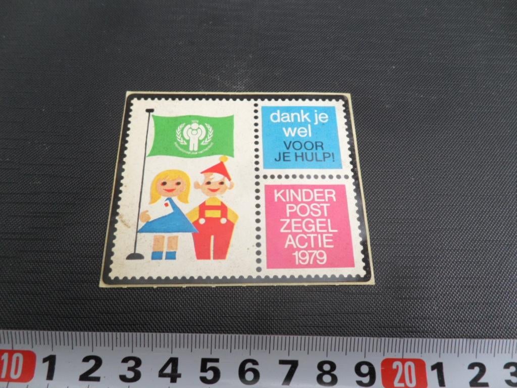 sticker PTT Kinderpostzegel actie 1979, Ophalen, Zo goed als nieuw