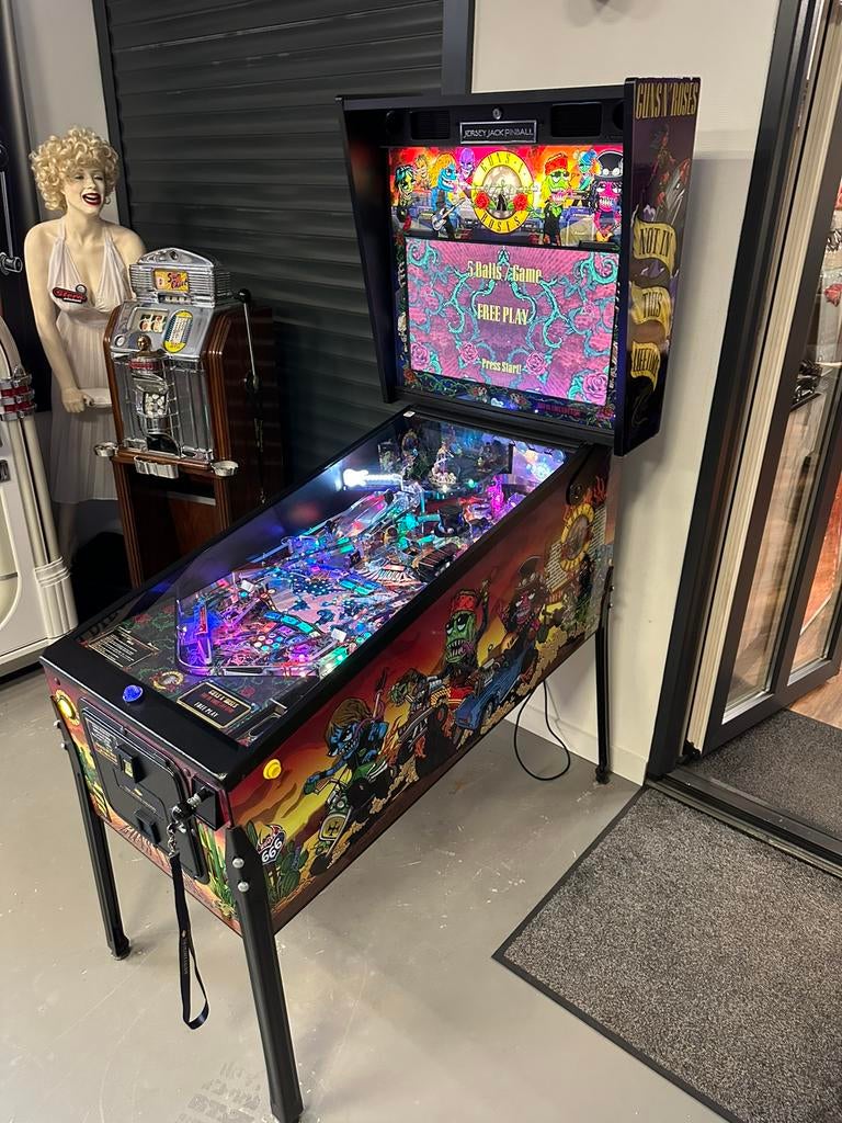 Prachtige flipperkast JJP Guns N Roses Pinball, Verzamelen, Automaten | Flipperkasten, Zo goed als nieuw, Ophalen, Overige merken