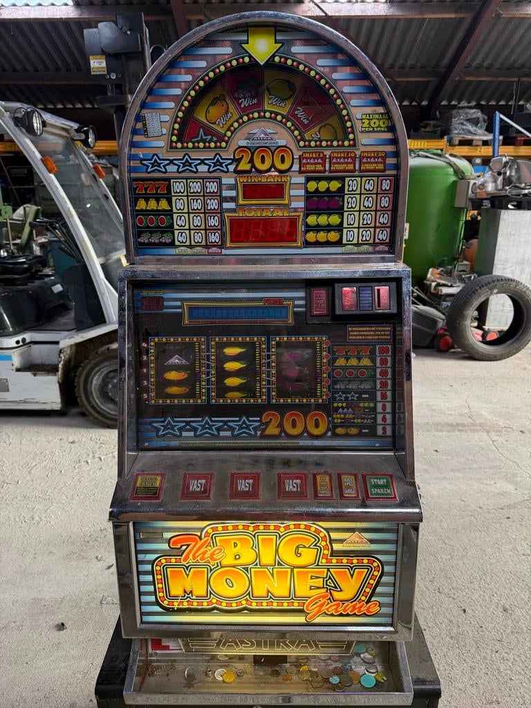 Defecte Gokkast - Big Money - Euro's, Met sleutels, O, O, Ophalen of Verzenden