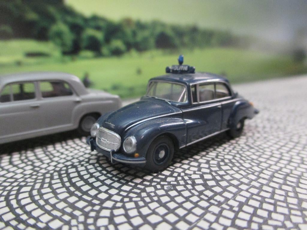 1958-1965 DKW Auto Union 1000s - Brekina Politie Nederland, Ophalen of Verzenden, Zo goed als nieuw, Auto, Brekina