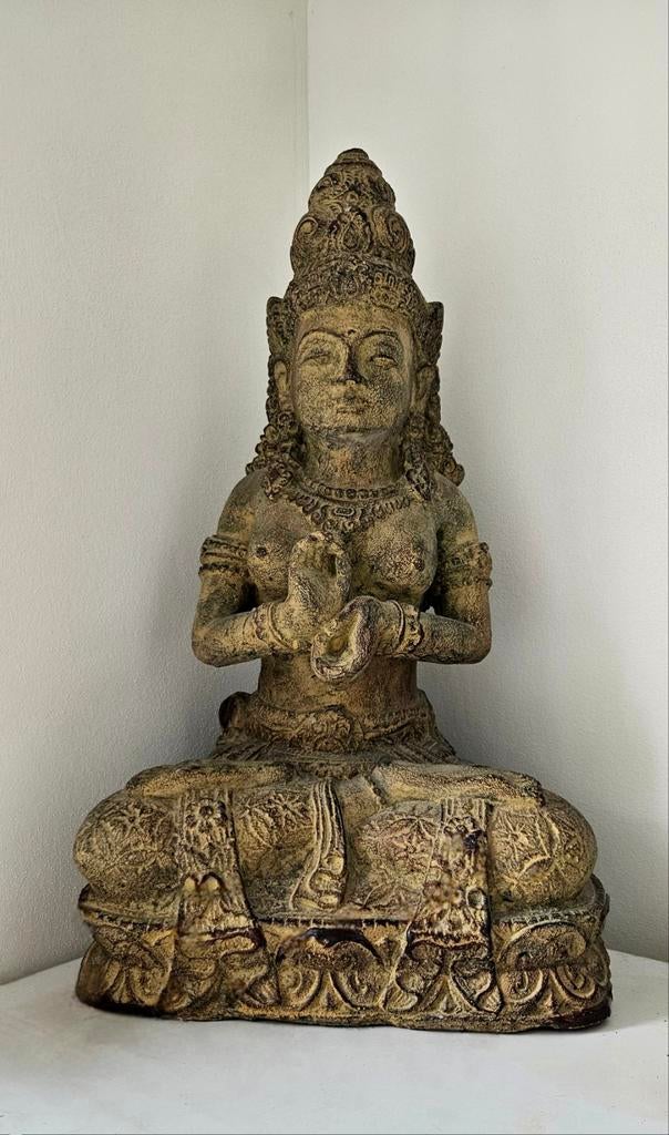 Dewi Tara Beeld 52 cm x 30 cm, Antiek en Kunst, Ophalen of Verzenden