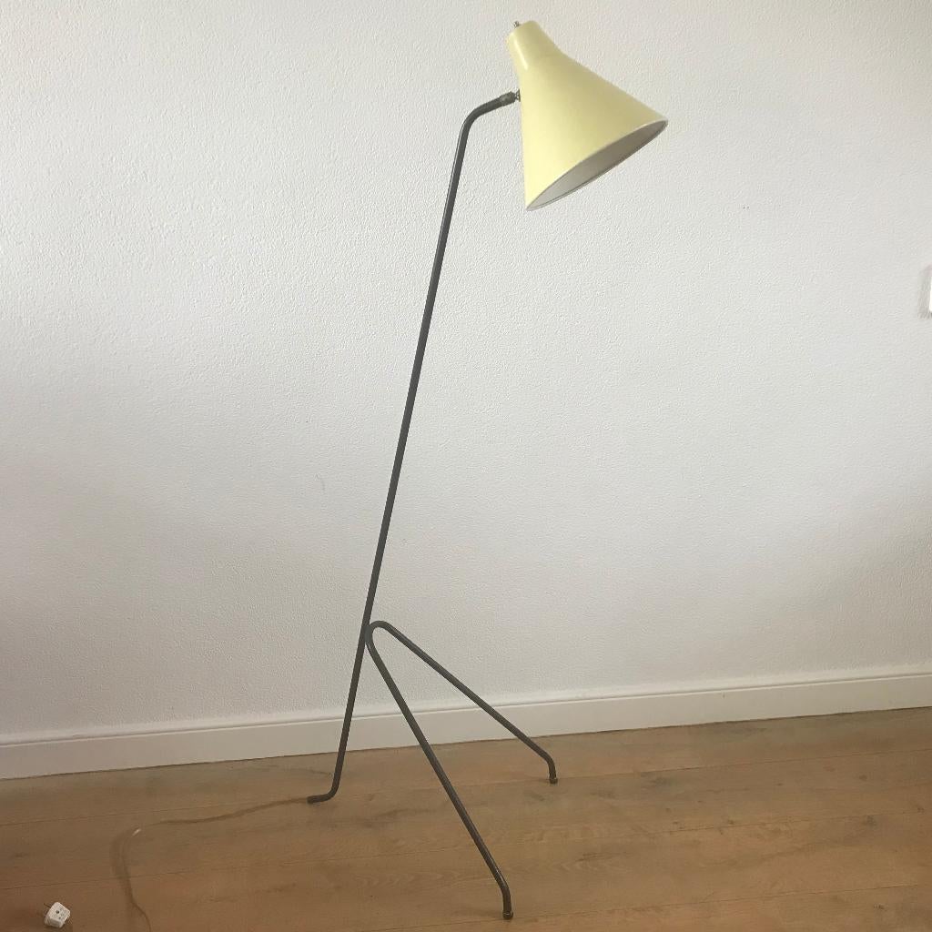 Sprinkhaan Vloerlamp Wilem van Doorn jaren 60 vintage retro, Ophalen of Verzenden, Nvt, 150 tot 200 cm, Nvt