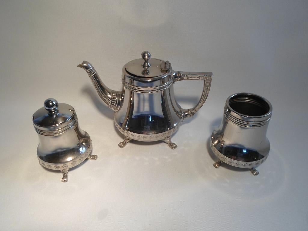 C. Kurz & Co Tiel Tin Servies Art Deco Jugendstil, Antiek en Kunst, Antiek | Tin, Ophalen of Verzenden