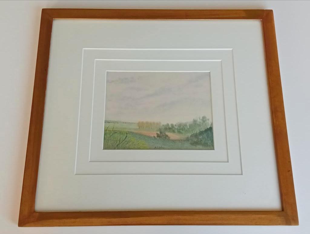 Tekening - Jean de la Colline - ingelijst, Antiek en Kunst, Kunst | Tekeningen en Foto's, Ophalen