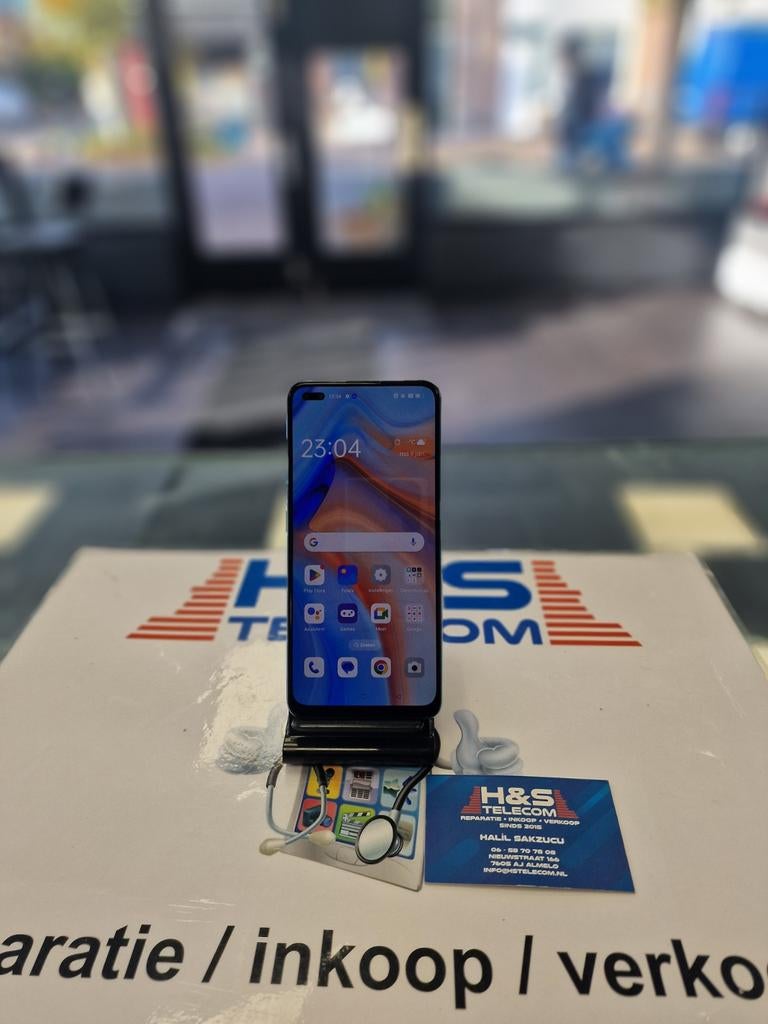 Oppo Reno 4 5G 128GB Blauw  alles orgineel 2 jaar garantie, Ophalen of Verzenden, Zo goed als nieuw, Klassiek of Candybar, Zonder simlock