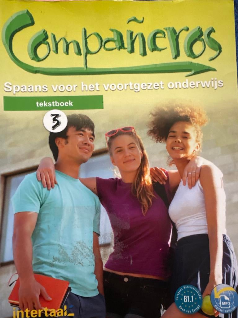 Compañeros Spaans tekstboek 3 B1.1, Boeken, Ophalen of Verzenden, Zo goed als nieuw, Niet van toepassing