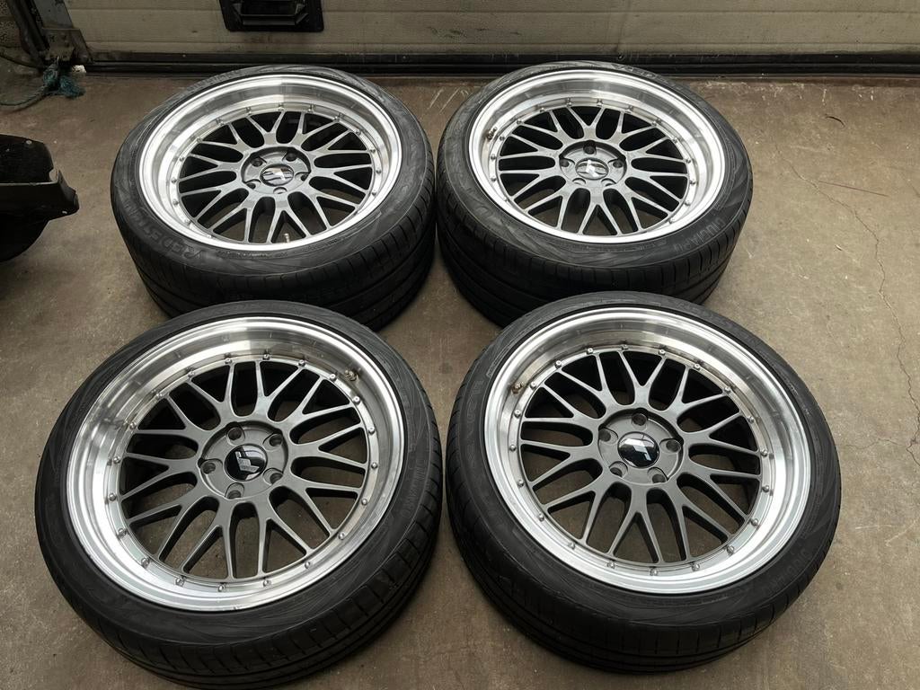 JR Wheels 19 inch 9J + 10J ET20 E90 M3 E60 M5, 245 mm, Banden en Velgen, Zomerbanden, Ophalen