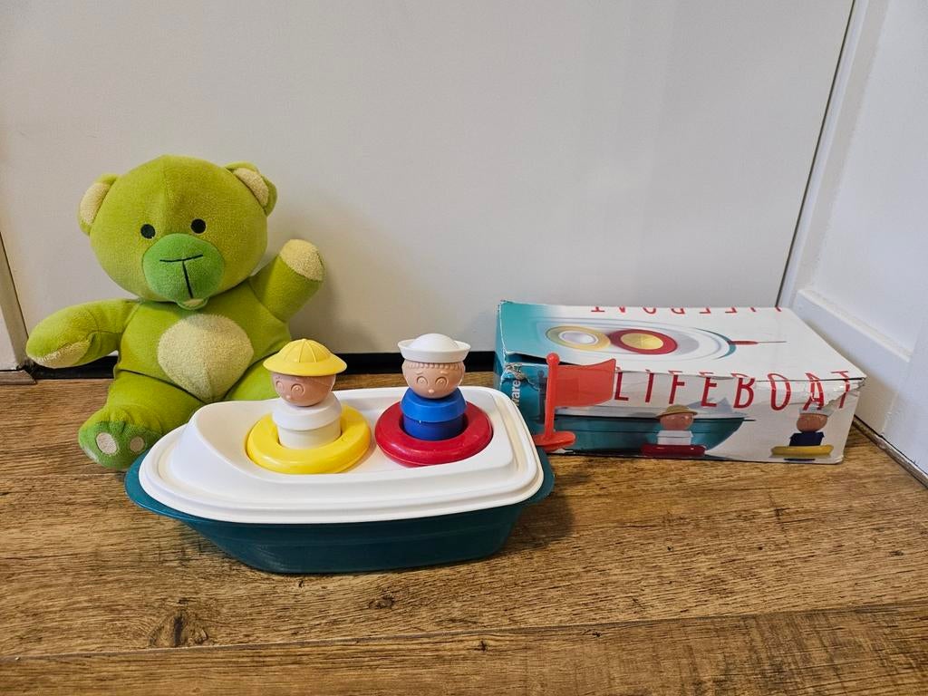 4.) Tupperware tuppertoys reddingsboot Incl. orginele doos, Ophalen of Verzenden, Zo goed als nieuw, Blauw, Overige typen