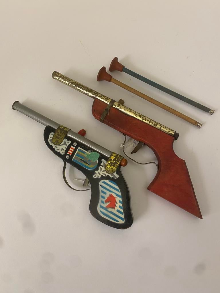 Vintage Speelgoed Pistolen - 50er Jaren, Ophalen of Verzenden