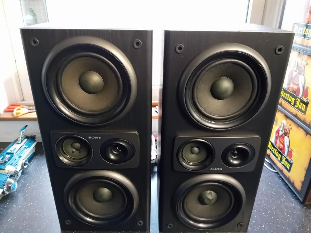 Sony ss a609 luidsprekers, Audio, Tv en Foto, Ophalen, Gebruikt, Front, Rear of Stereo speakers, Sony