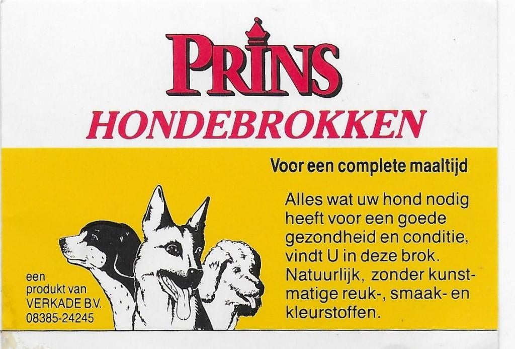 So10 sticker prins hondebrokken, Ophalen of Verzenden, Zo goed als nieuw, Overige typen