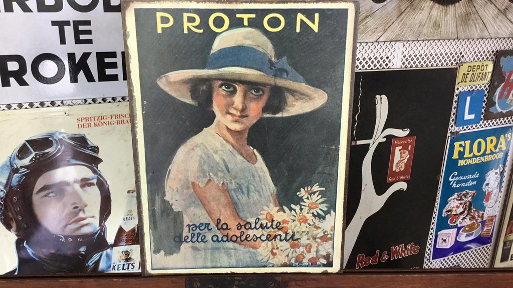 Proton reclame., Ophalen of Verzenden, Reclamebord