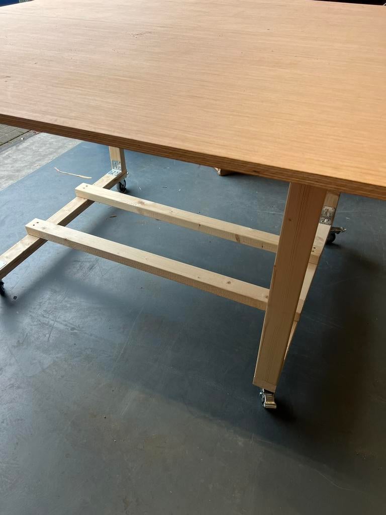 Werktafel inpaktafel, Ophalen, Zo goed als nieuw, 120 tot 170 cm