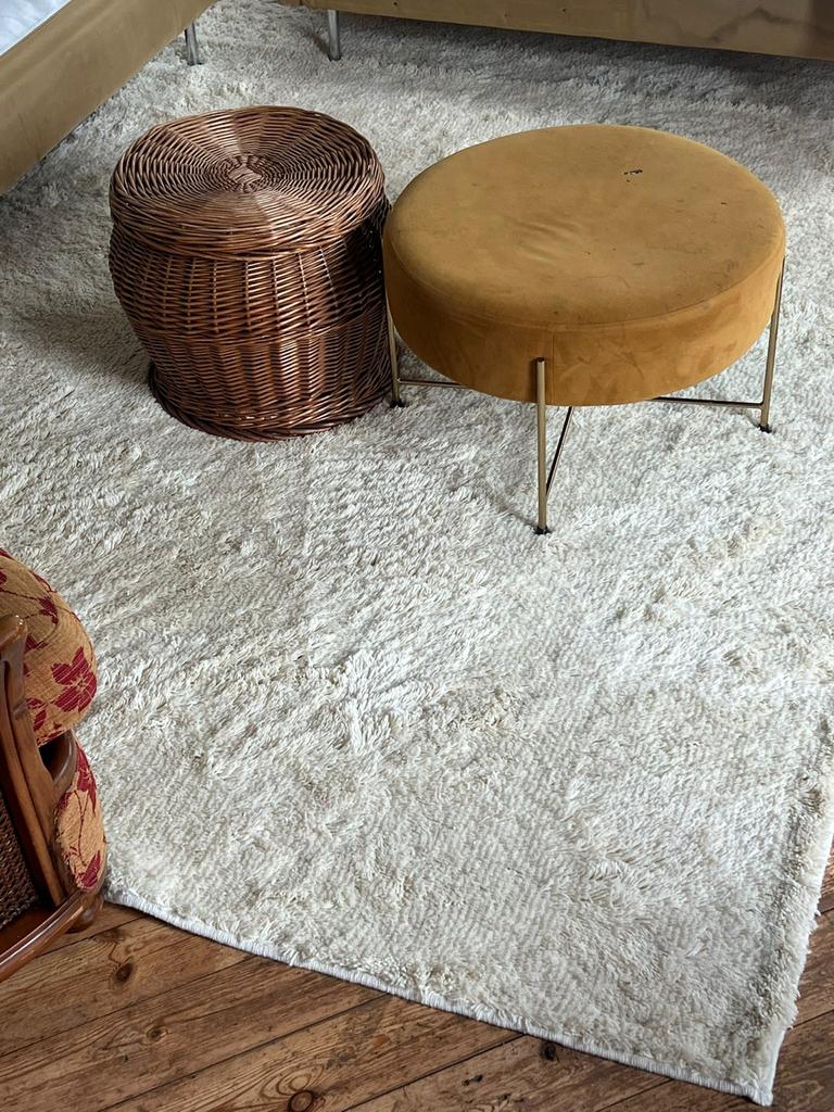 Nieuw wollen kleed Brighton off-white 190x280, Ophalen, Wit, 150 tot 200 cm, Rechthoekig