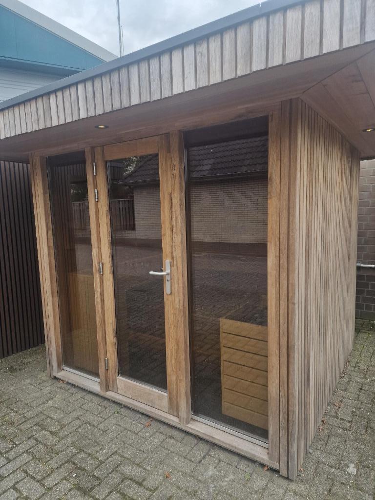 Mooie Buitensauna TE KOOP, Ophalen of Verzenden, Nieuw, Fins of Traditioneel, Complete sauna