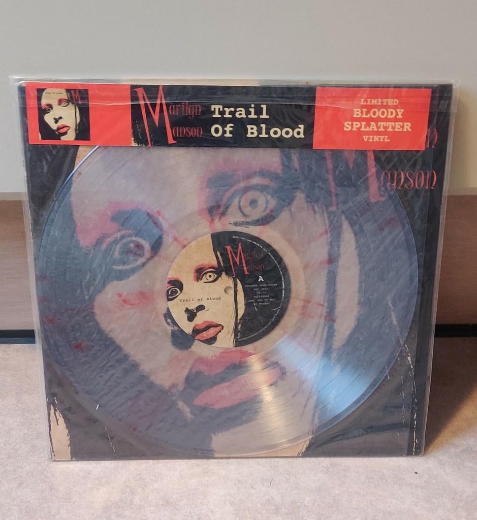 Lp Marilyn Manson Blood splatter vinyl, Ophalen of Verzenden, Zo goed als nieuw