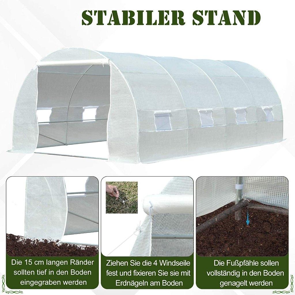 Partytent Kweekkas Foliekas Broeikas Biertent Eventtent 3x6m, Tuin en Terras, Partytenten, Nieuw, Partytent, 5 tot 8 meter, Ophalen of Verzenden