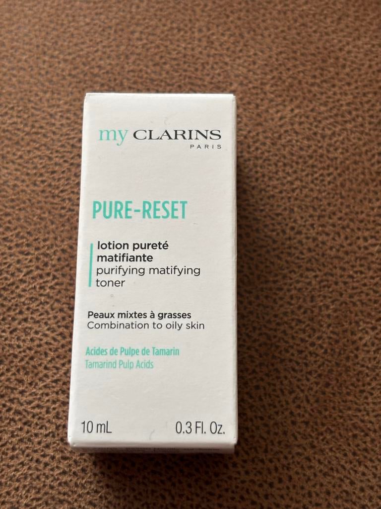 Clarins Pure-Reset Lotion 10ml, Ophalen of Verzenden, Nieuw, Gehele gezicht, Reiniging