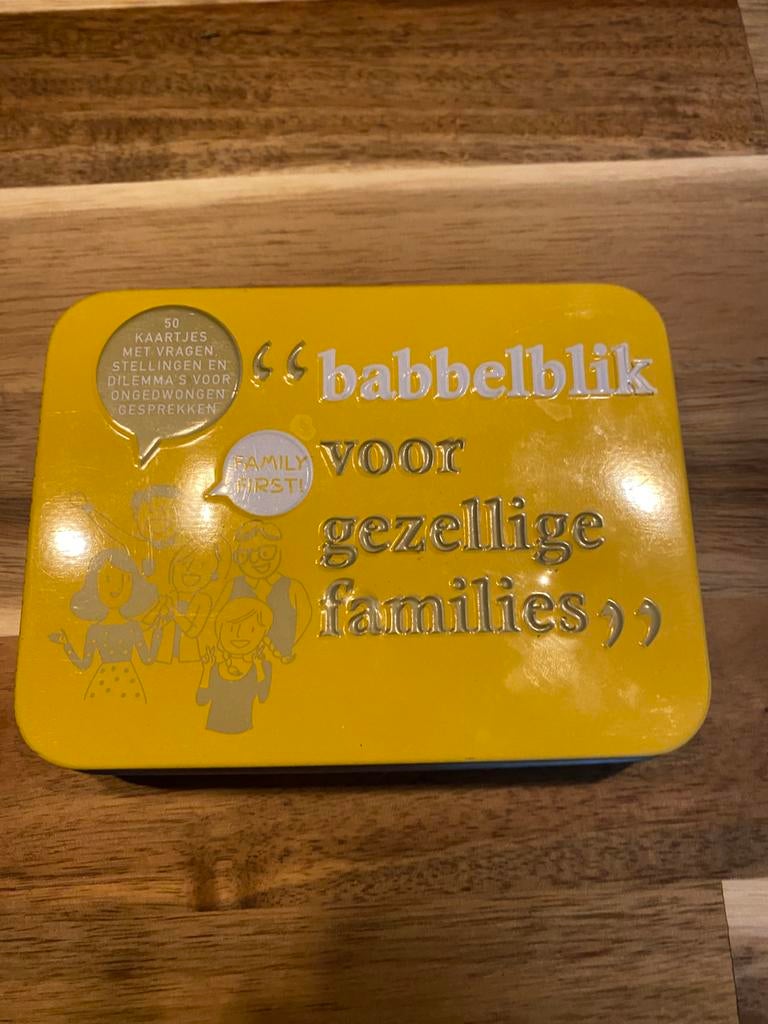 Babbel blik, Ophalen, Zo goed als nieuw