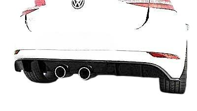 Diffuser + Uitlaat geschikt voor GOLF 7.5 | R20 LOOK | 17-20, Ophalen of Verzenden