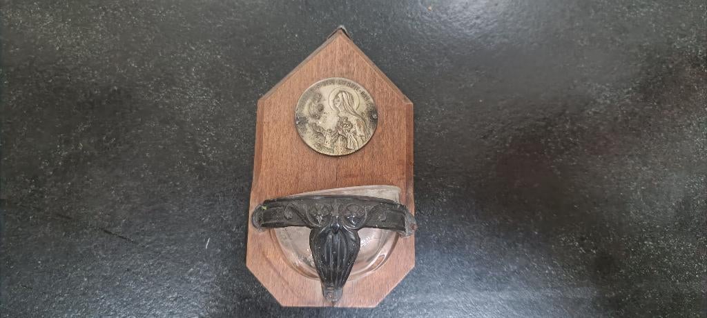 2 wijwater bakjes, Verzamelen, Ophalen of Verzenden, Gebruikt, Christendom | Katholiek