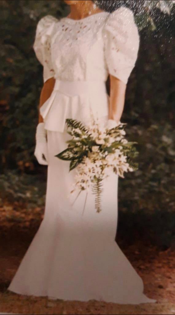 Bruidsjurk / trouwjurk wit tweedehands maat 36/38, Kleding | Dames, Trouwkleding en Trouwaccessoires, Ophalen of Verzenden