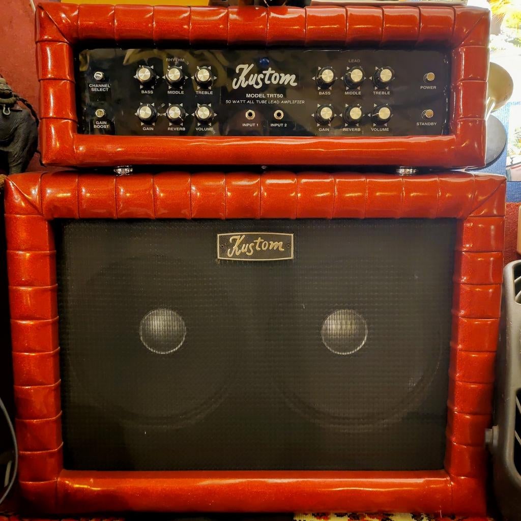 Kustom TRT50 Gitaar Stack - full tube amp, Ophalen, Gebruikt, Gitaar, 50 tot 100 watt