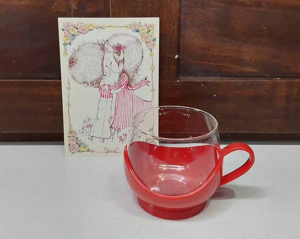 Retro theeglazen, 2 verschillende, Ophalen of Verzenden, Huis en Inrichting