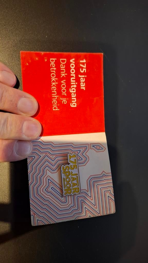ProRail 175 Jaar Spoor Speldje, Verzamelen, Ophalen of Verzenden, Zo goed als nieuw, Overige onderwerpen, Speldje of Pin