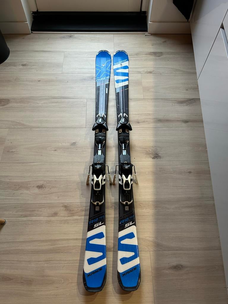 Salamon R12 SL Ski's 160cm + Ski Tas, 160 tot 180 cm, Gebruikt, Carve, Skiën