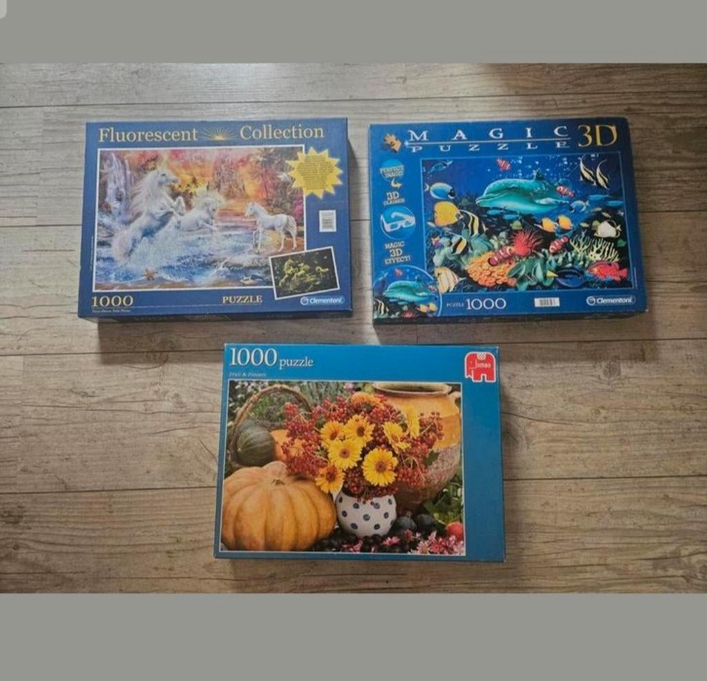 Puzzels, Ophalen of Verzenden, 500 t/m 1500 stukjes, Zo goed als nieuw