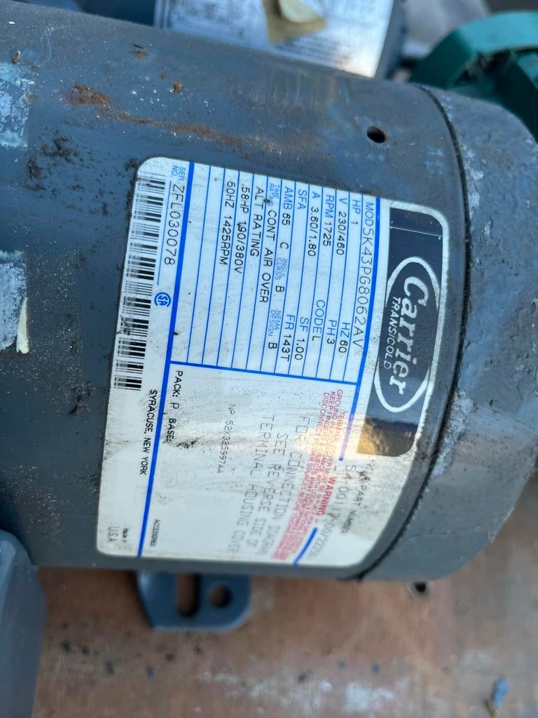 4 Stuks Carrier elektromotor nieuw, Ophalen of Verzenden