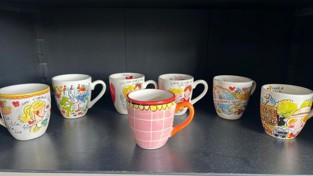 Blond koffiekopjes, Huis en Inrichting, Ophalen, Gebruikt, Blond Amsterdam, Kop(pen) en/of Schotel(s)