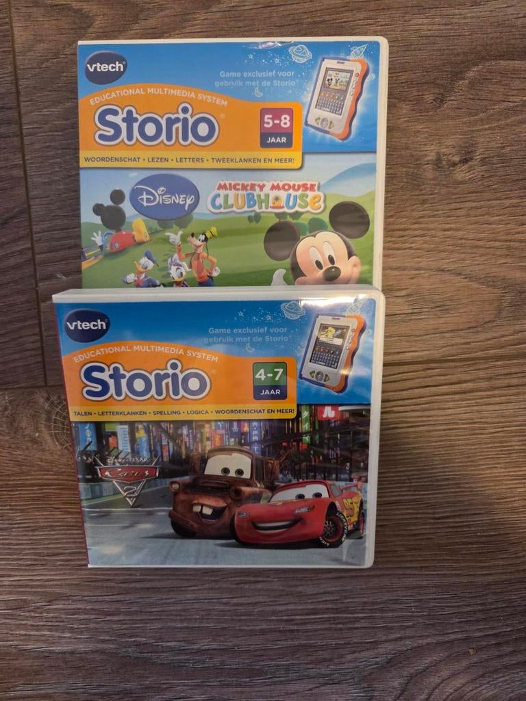 VTech Storio Spelletjes - Disney & Cars, Ophalen of Verzenden, Gebruikt, Taal en Lezen