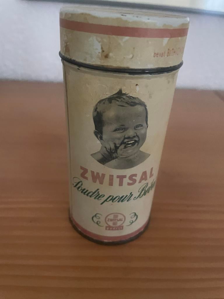 Vintage Zwitsal poederdoosje, Verzamelen, Merken en Reclamevoorwerpen, Ophalen of Verzenden, Gebruikt, Verpakking