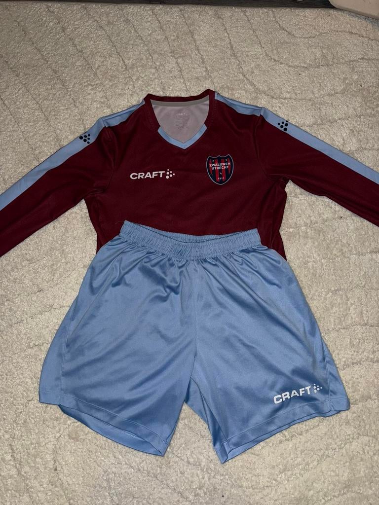 Zwaluwen FC Utrecht voetbalset Craft – shirt S / broek M, Verzenden, Zo goed als nieuw, Shirt